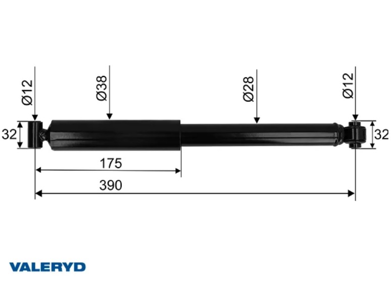 Ammortizzatore repulsore per BPW/Grümer AK 3509