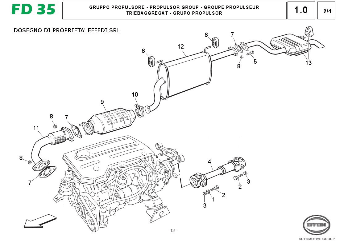 tav. 1.0 2/4 - Gruppo propulsore