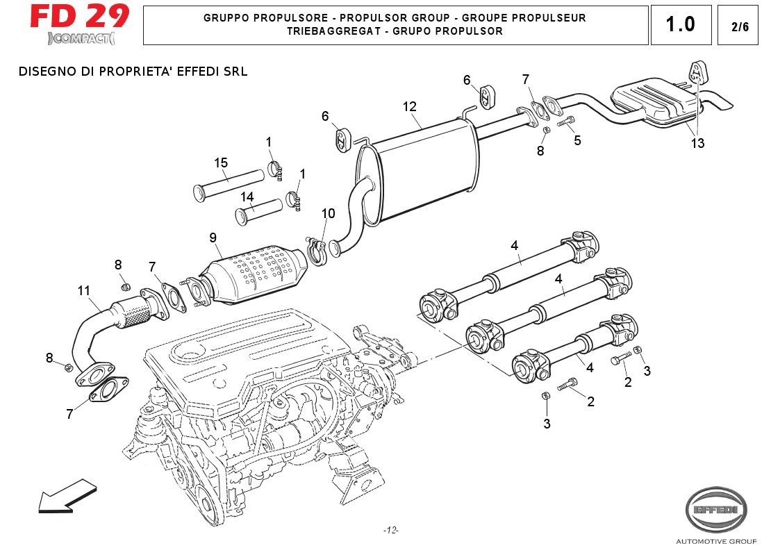 Tav. 1.0 2/6 - Gruppo propulsore