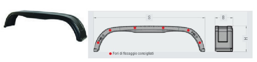 AlKo Parafango Plus in plastica tandem 1257123