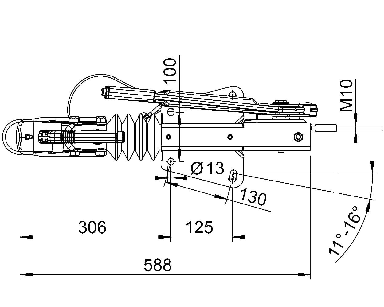 Timone Al-ko completo 60/S a V cod. 1251910 - immagine 3